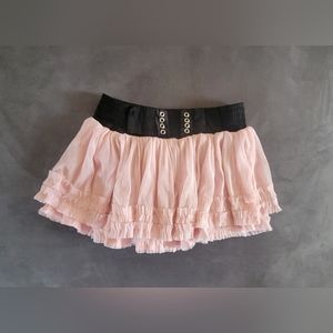 Girls Pink Ruffled Ballet Skirt Tutu